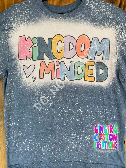 KINGDOM MINDED -  BLEACHED SHIRT