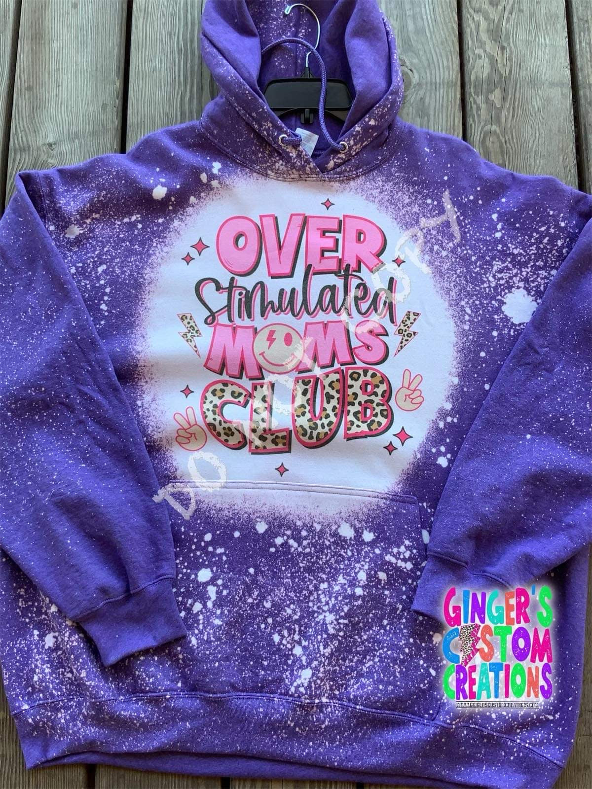 OVER STIMULATED MOMS CLUB  HOODIE
