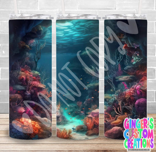 UNDER THE SEA  - PICK YOUR SIZE SKINNY Tumbler