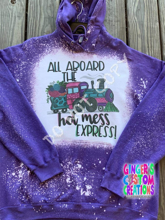 ALL ABOARD THE HOT MESS EXPRESS HOODIE
