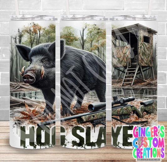 hog slayerl- PICK YOUR SIZE SKINNY Tumbler