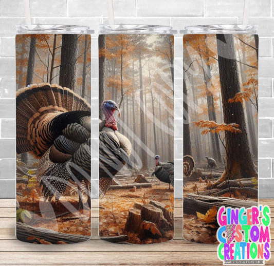 Wild Turkey- PICK YOUR SIZE SKINNY Tumbler