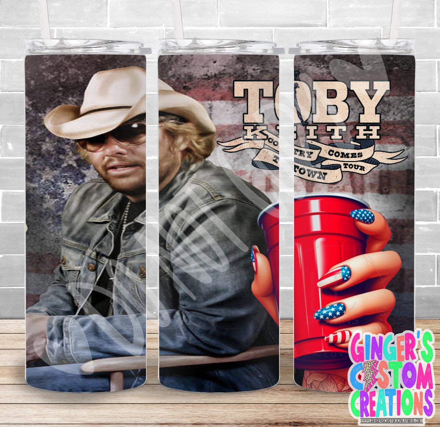 TOBY KEITH MEMORIAL #1 - PICK YOUR SIZE SKINNY Tumbler