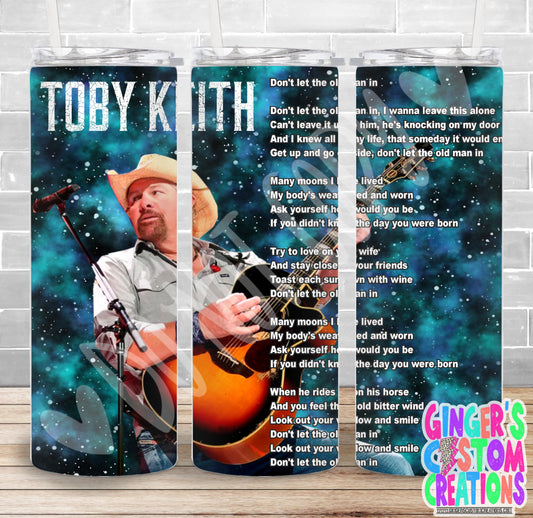 TOBY KEITH MEMORIAL #10 - PICK YOUR SIZE SKINNY Tumbler