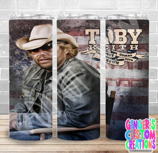 TOBY KEITH MEMORIAL #11 - PICK YOUR SIZE SKINNY Tumbler