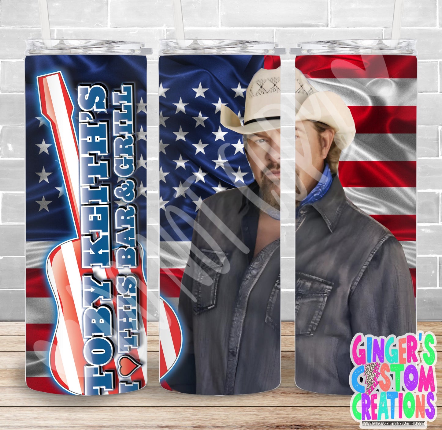 TOBY KEITH MEMORIAL #3 - PICK YOUR SIZE SKINNY Tumbler