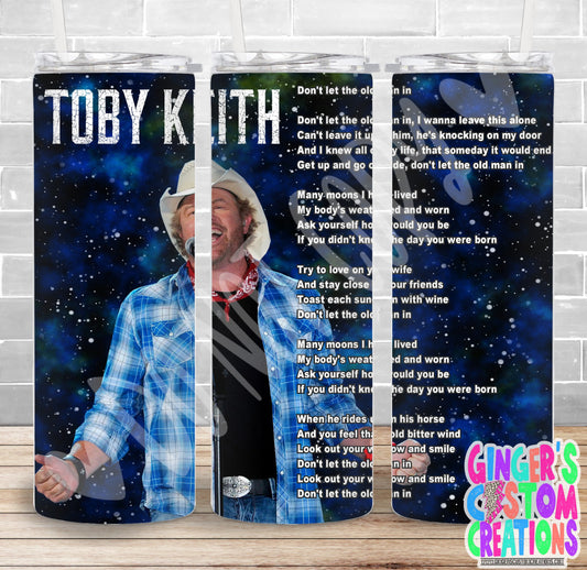 TOBY KEITH MEMORIAL #8 - PICK YOUR SIZE SKINNY Tumbler
