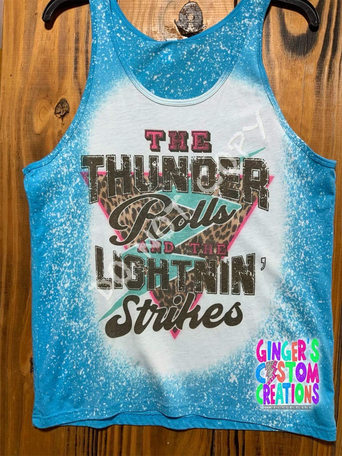 The thunder Rolls BLEACHED TANK TOP