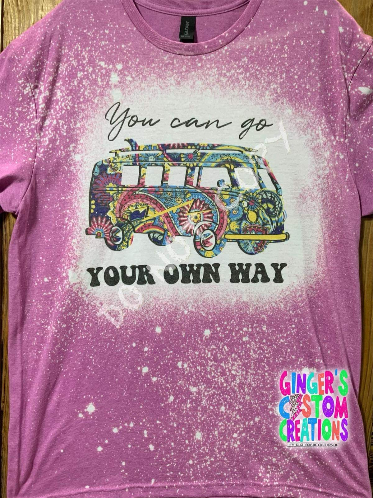 You can go your own Way BLEACHED TSHIRT