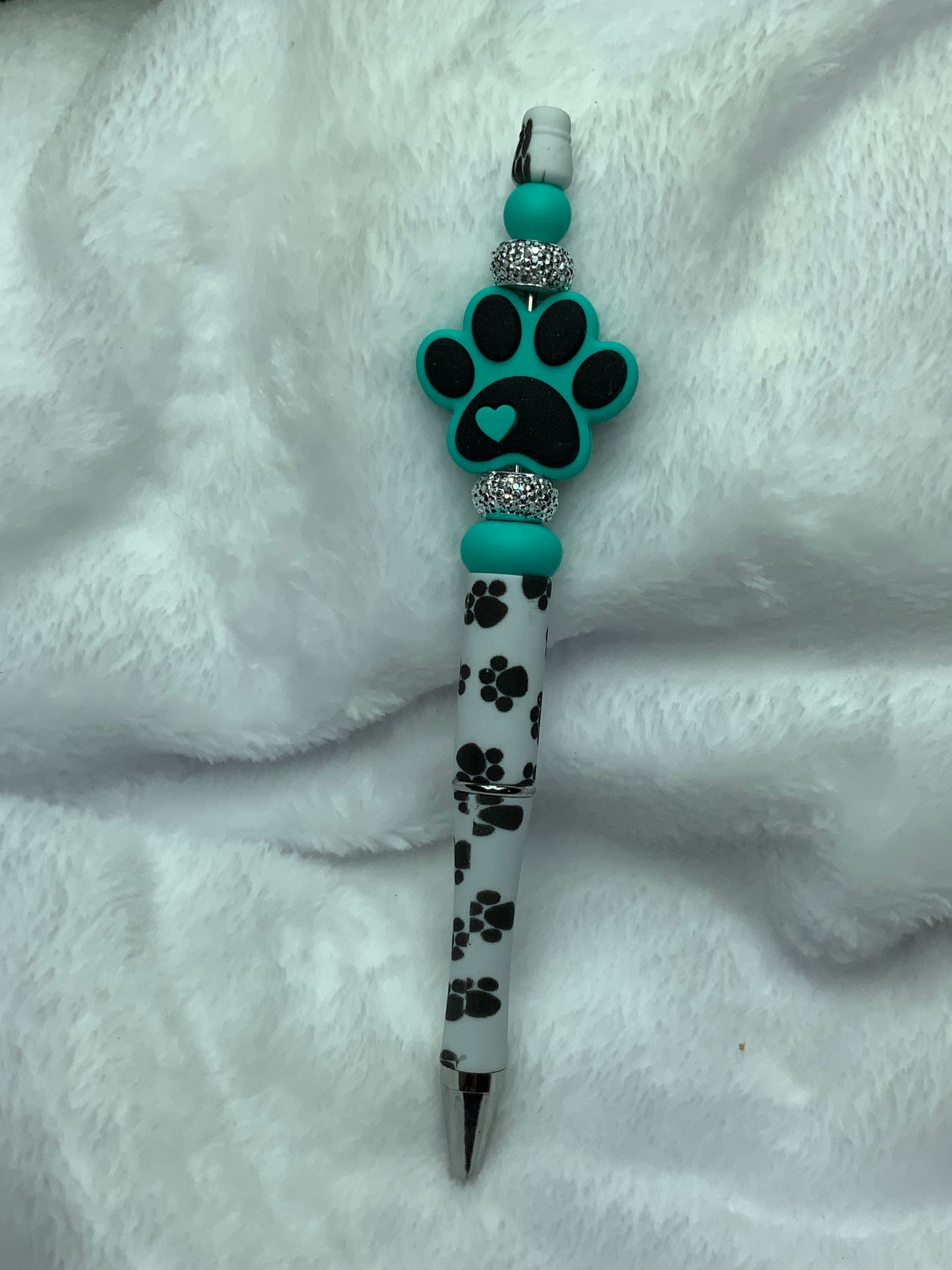 "PUPPY PAW" BLING BEADED PEN