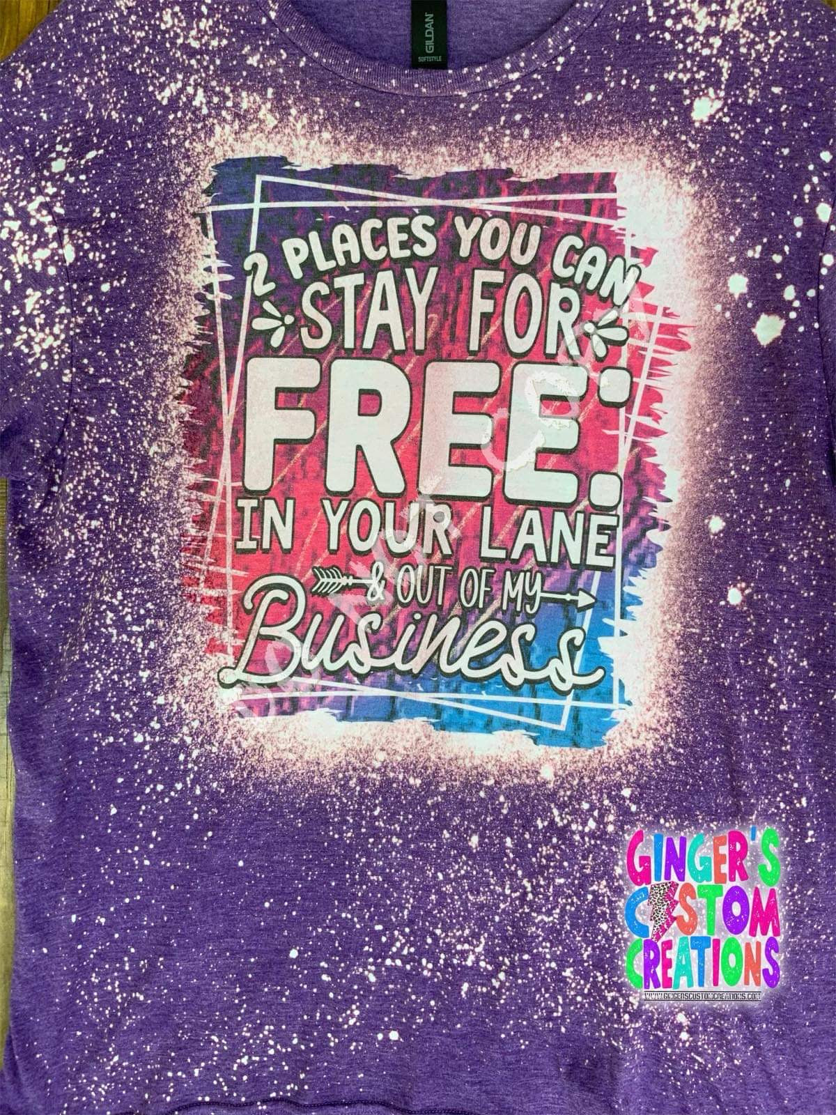 Two places you can stay for free  - BLEACHED TSHIRT