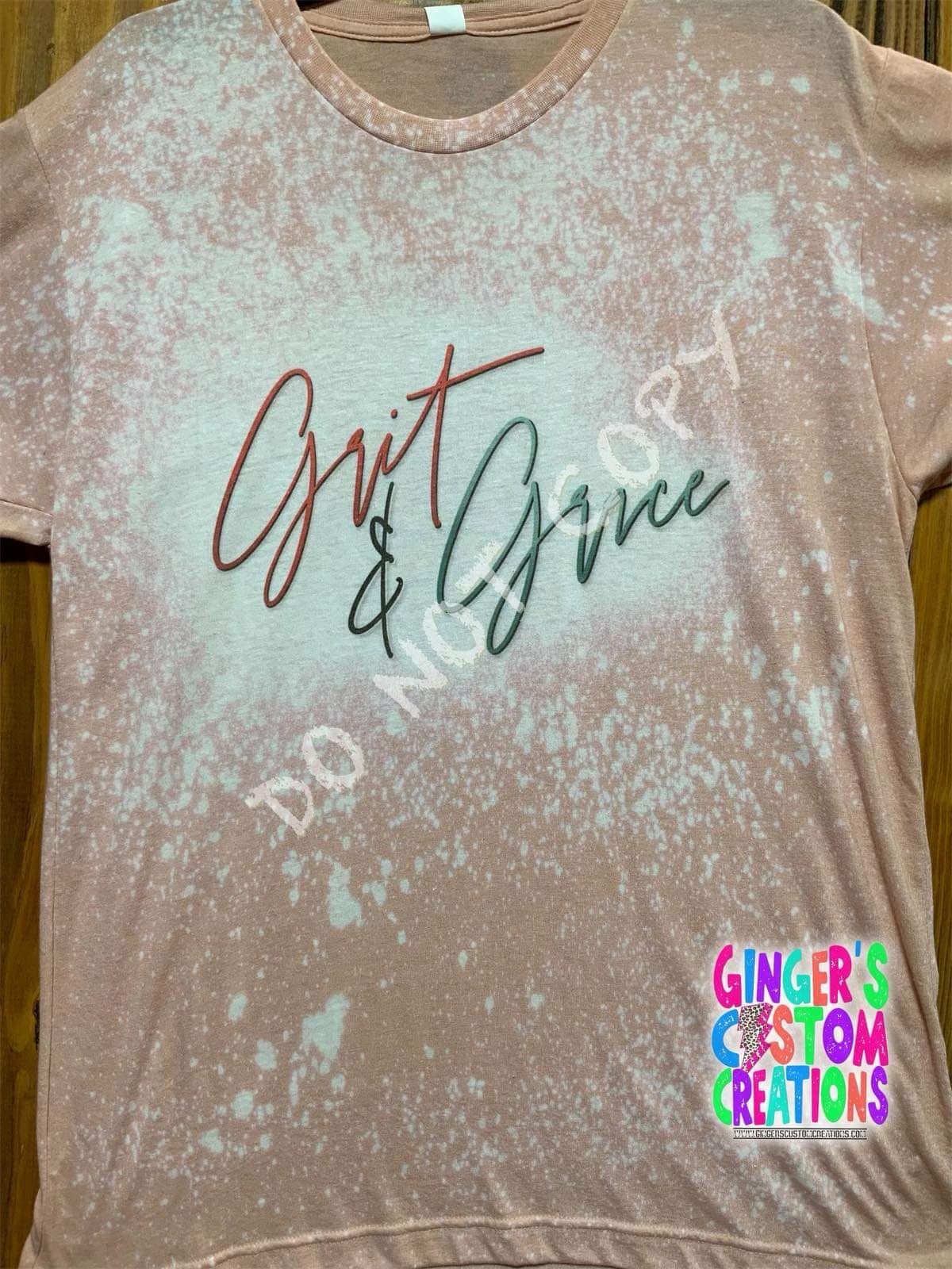 Grit and Grace BLEACHED TSHIRT