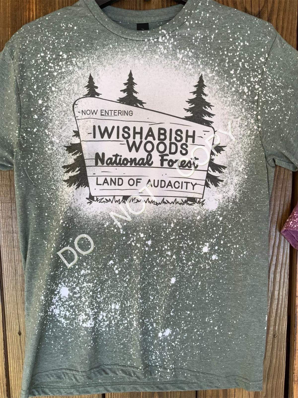 Iwishabish woods - BLEACHED TSHIRT