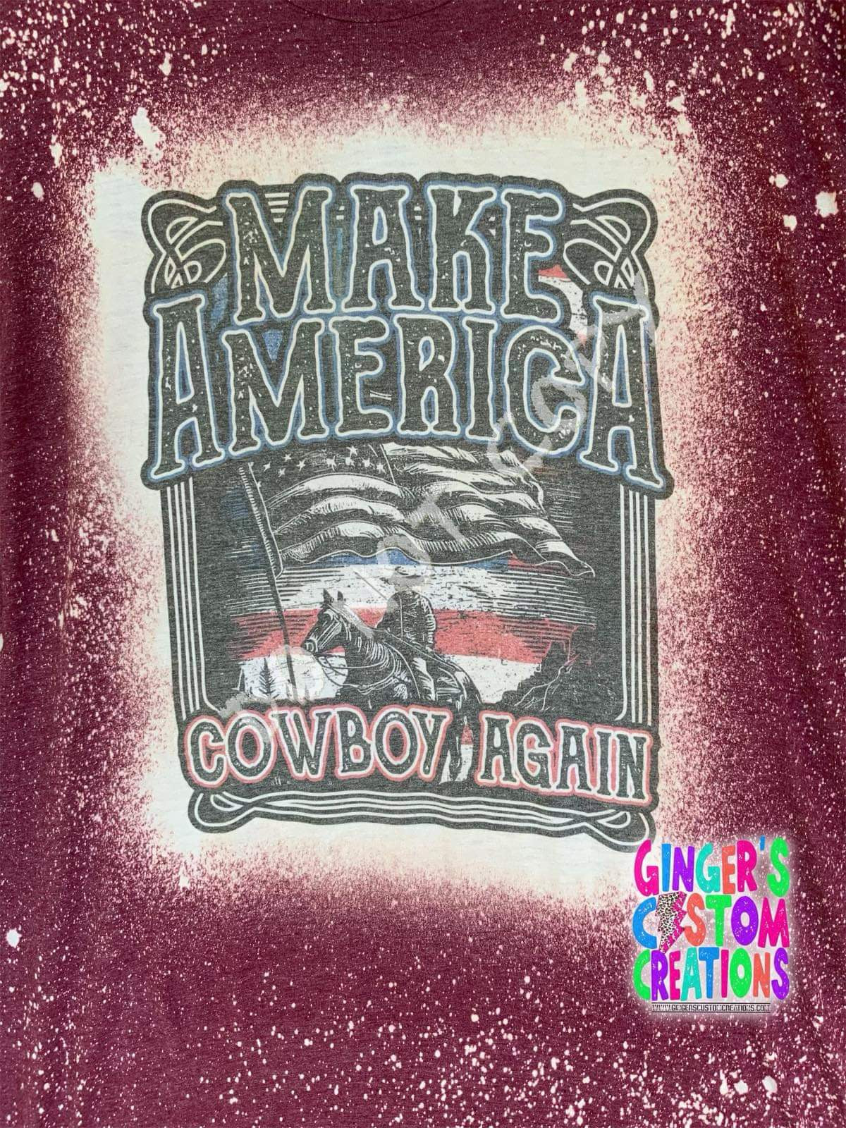 Make America cowboy again - BLEACHED TSHIRT