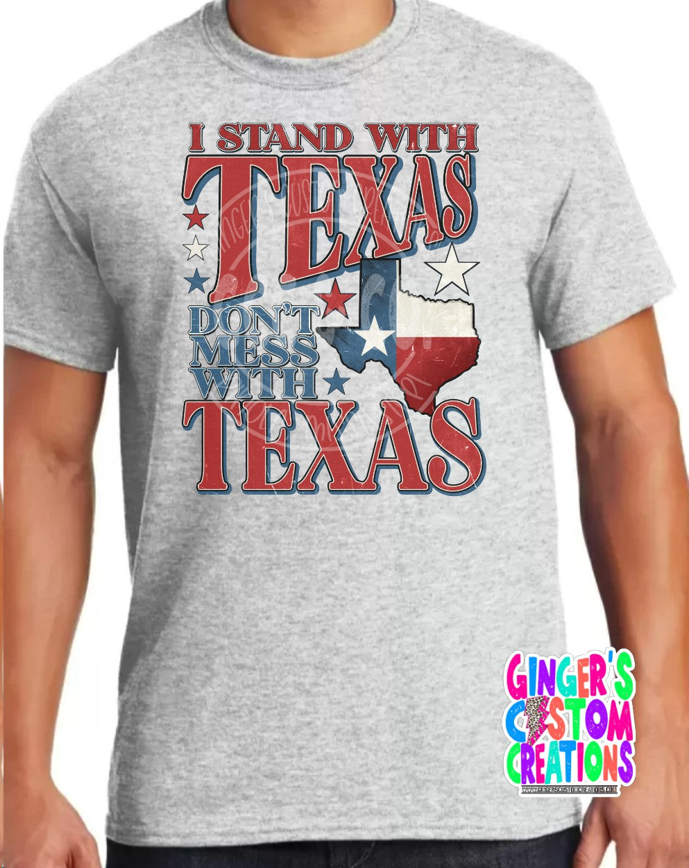 I STAND WITH TEXAS SHORT SLEEVE T SHIRT